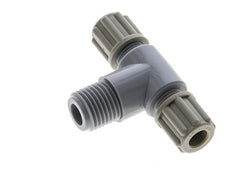 6x4mm & G1/4'' PA T-Shape T-Kompressionsfitting mit Außengewinde 10 bar [2 Stück]