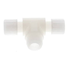 10x8mm & G1/2'' PVDF T-Shape T-Kompressionsfitting mit Außengewinde 10 bar