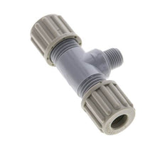 8x6mm & G1/8'' PA T-Shape T-Kompressionsverschraubung mit Außengewinde 10 bar [2 Stück]