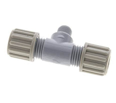 8x6mm & G1/8'' PA T-Shape T-Kompressionsverschraubung mit Außengewinde 10 bar [2 Stück]