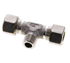 16S & R1/2'' Edelstahl T-Stück Kompressionsverschraubung mit Außengewinde 400 bar ISO 8434-1