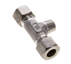 16S & R1/2'' Edelstahl T-Stück Kompressionsverschraubung mit Außengewinde 400 bar ISO 8434-1