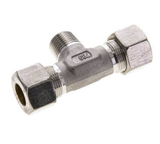 16S & R1/2'' Edelstahl T-Stück Kompressionsverschraubung mit Außengewinde 400 bar ISO 8434-1