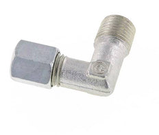 R 1/4'' Außengewinde x 6L Verzinkter Stahl 90 Grad Winkelverschraubung 315 Bar DIN 2353