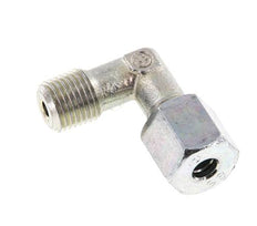 R 1/4'' Außengewinde x 6S Verzinkter Stahl 90 Grad Winkelverschraubung 630 Bar DIN 2353