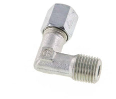 R 1/4'' Außengewinde x 6L Verzinkter Stahl 90 Grad Winkelverschraubung 315 Bar DIN 2353