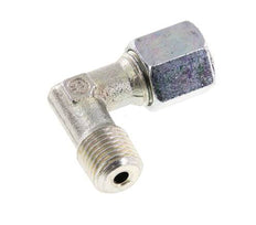 R 1/4'' Außengewinde x 6S Verzinkter Stahl 90 Grad Winkelverschraubung 630 Bar DIN 2353