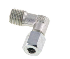 R 1/4'' Außengewinde x 6L Verzinkter Stahl 90 Grad Winkelverschraubung 315 Bar DIN 2353
