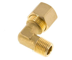 R 1/4'' Außengewinde x 10mm Messing 90 Grad Druckverschraubung 95 Bar DIN EN 1254-2