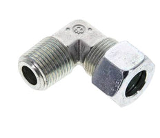 1/2'' NPT Außengewinde x 15L Verzinktes Stahl 90 Grad Winkelstück Schneidring 315 Bar DIN 2353