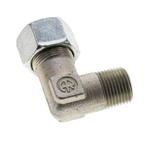 1/2'' NPT Außengewinde x 16S Verzinkter Stahl 90 Grad Winkel Schneidring 400 Bar DIN 2353