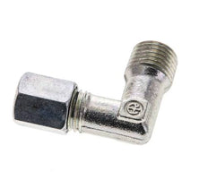 1/4'' NPT Außengewinde x 6L Verzinkter Stahl 90 Grad Winkel Schneidring 315 Bar DIN 2353