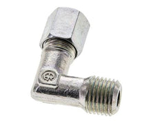 1/4'' NPT Außengewinde x 6L Verzinkter Stahl 90 Grad Winkel Schneidring 315 Bar DIN 2353