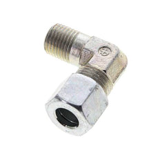 1/4'' NPT Außengewinde x 10L Verzinkter Stahl 90 Grad Winkel Schneidring 315 Bar DIN 2353