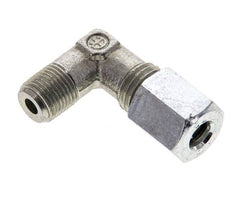 1/8'' NPT Außengewinde x 6L Verzinkter Stahl 90 Grad Winkel Schneidring 315 Bar DIN 2353