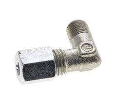 1/8'' NPT Außengewinde x 6L Verzinkter Stahl 90 Grad Winkel Schneidring 315 Bar DIN 2353