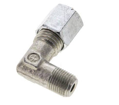 1/8'' NPT Außengewinde x 6L Verzinkter Stahl 90 Grad Winkel Schneidring 315 Bar DIN 2353