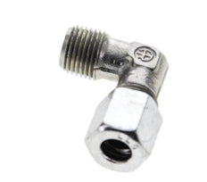 1/8'' NPT Außengewinde x 6LL Verzinkter Stahl 90 Grad Winkel Schneidring 100 Bar DIN 2353