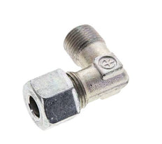 3/8'' NPT Außengewinde x 10S Verzinkter Stahl 90 Grad Winkel Schneidring 630 Bar DIN 2353