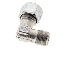 3/8'' NPT Außengewinde x 10S Verzinkter Stahl 90 Grad Winkel Schneidring 630 Bar DIN 2353