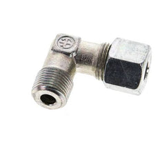 3/8'' NPT Außengewinde x 10S Verzinkter Stahl 90 Grad Winkel Schneidring 630 Bar DIN 2353