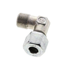 3/8'' NPT Außengewinde x 10S Verzinkter Stahl 90 Grad Winkel Schneidring 630 Bar DIN 2353