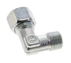 3/8'' NPT Außengewinde x 12L Verzinkter Stahl 90 Grad Winkel Schneidring 315 Bar DIN 2353