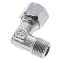 3/8'' NPT Außengewinde x 12L Verzinkter Stahl 90 Grad Winkel Schneidring 315 Bar DIN 2353