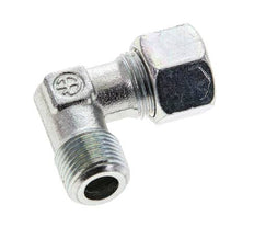 3/8'' NPT Außengewinde x 12L Verzinkter Stahl 90 Grad Winkel Schneidring 315 Bar DIN 2353