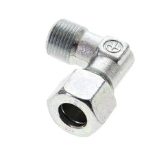 3/8'' NPT Außengewinde x 12L Verzinkter Stahl 90 Grad Winkel Schneidring 315 Bar DIN 2353