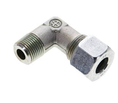 3/8'' NPT Außengewinde x 12S Verzinkter Stahl 90 Grad Winkel Schneidring 630 Bar DIN 2353