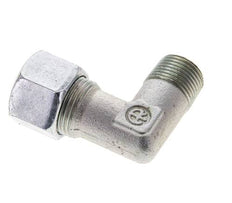 3/8'' NPT Außengewinde x 12S Verzinkter Stahl 90 Grad Winkel Schneidring 630 Bar DIN 2353