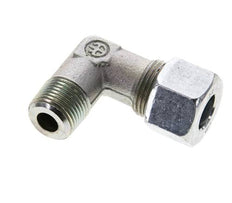 3/8'' NPT Außengewinde x 12S Verzinkter Stahl 90 Grad Winkel Schneidring 630 Bar DIN 2353