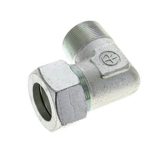 1 1/2'' NPT Außengewinde x 38S Verzinkter Stahl 90 Grad Winkel Schneidring 315 Bar DIN 2353