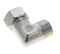 1 1/2'' NPT Außengewinde x 38S Verzinkter Stahl 90 Grad Winkel Schneidring 315 Bar DIN 2353