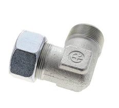 1 1/4'' NPT Außengewinde x 30S Verzinkter Stahl 90 Grad Winkel Schneidring 400 Bar DIN 2353