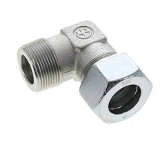 1 1/4'' NPT Außengewinde x 30S Verzinkter Stahl 90 Grad Winkel Schneidring 400 Bar DIN 2353