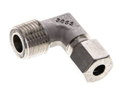 1/2'' NPT Außengewinde x 8S Edelstahl 90 Grad Ellenbogen Schneidring 630 Bar DIN 2353