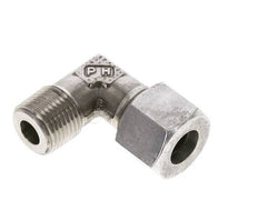 1/2'' NPT Außengewinde x 14S Edelstahl 90 Grad Ellenbogen Schneidring 630 Bar DIN 2353