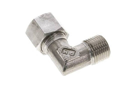 1/2'' NPT Außengewinde x 14S Edelstahl 90 Grad Ellenbogen Schneidring 630 Bar DIN 2353