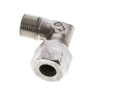 1/2'' NPT Außengewinde x 14S Edelstahl 90 Grad Ellenbogen Schneidring 630 Bar DIN 2353