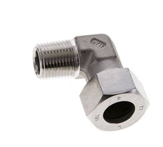1/2'' NPT Außengewinde x 18L Edelstahl 90 Grad Ellenbogen Schneidring 315 Bar DIN 2353