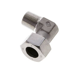 1/2'' NPT Außengewinde x 18L Edelstahl 90 Grad Ellenbogen Schneidring 315 Bar DIN 2353