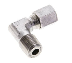 1/4'' NPT Außengewinde x 6L Edelstahl 90 Grad Ellenbogen Schneidring 315 Bar DIN 2353