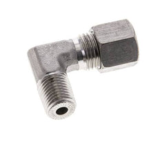 1/4'' NPT Außengewinde x 8S Edelstahl 90 Grad Winkel Schneidring 630 Bar DIN 2353