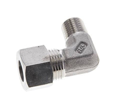 1/4'' NPT Außengewinde x 12L Edelstahl 90 Grad Ellenbogen Schneidring 315 Bar DIN 2353