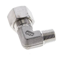 1/4'' NPT Außengewinde x 12L Edelstahl 90 Grad Ellenbogen Schneidring 315 Bar DIN 2353