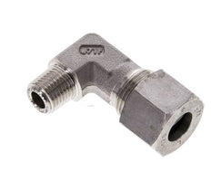 1/4'' NPT Außengewinde x 12S Edelstahl 90 Grad Winkel Schneidring 630 Bar DIN 2353