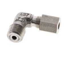 1/8'' NPT Außengewinde x 4LL Edelstahl 90 Grad Ellenbogen Schneidring 100 Bar DIN 2353