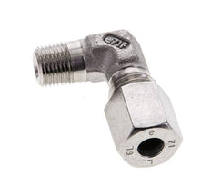 1/8'' NPT Außengewinde x 6L Edelstahl 90 Grad Ellenbogen Schneidring 315 Bar DIN 2353